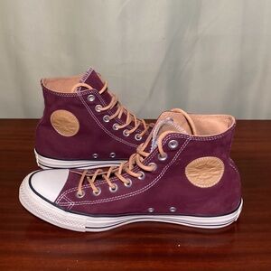 Converse Peached Canvas High Top Bordeaux Biscuit Unisex Women’s 10/ Mens 8